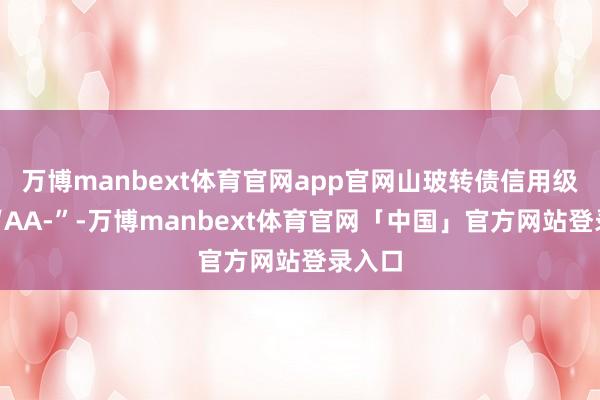 万博manbext体育官网app官网山玻转债信用级别为“AA-”-万博manbext体育官网「中国」官方网站登录入口