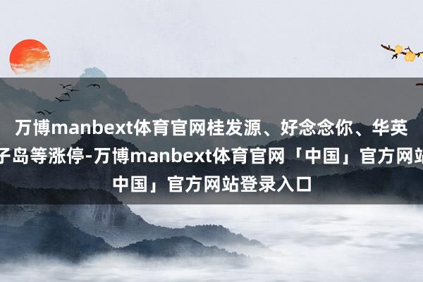 万博manbext体育官网桂发源、好念念你、华英农业、獐子岛等涨停-万博manbext体育官网「中国」官方网站登录入口