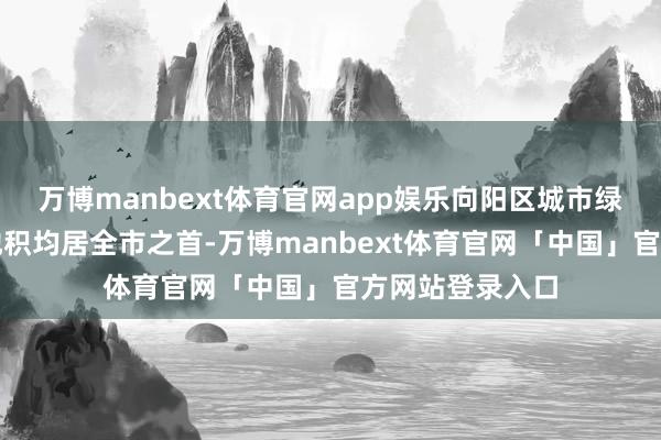 万博manbext体育官网app娱乐向阳区城市绿地与公园绿大地积均居全市之首-万博manbext体育官网「中国」官方网站登录入口