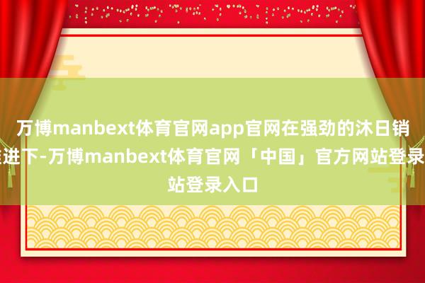 万博manbext体育官网app官网在强劲的沐日销售推进下-万博manbext体育官网「中国」官方网站登录入口